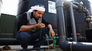 A UAE desalination plant in Rafah, Egypt. Both countries are investing in projects and startups to tackle water scarcity
